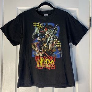 Vintage Y2k Ninja Scroll Japan Manga anime Graphic rare T-shirt Size Medium
